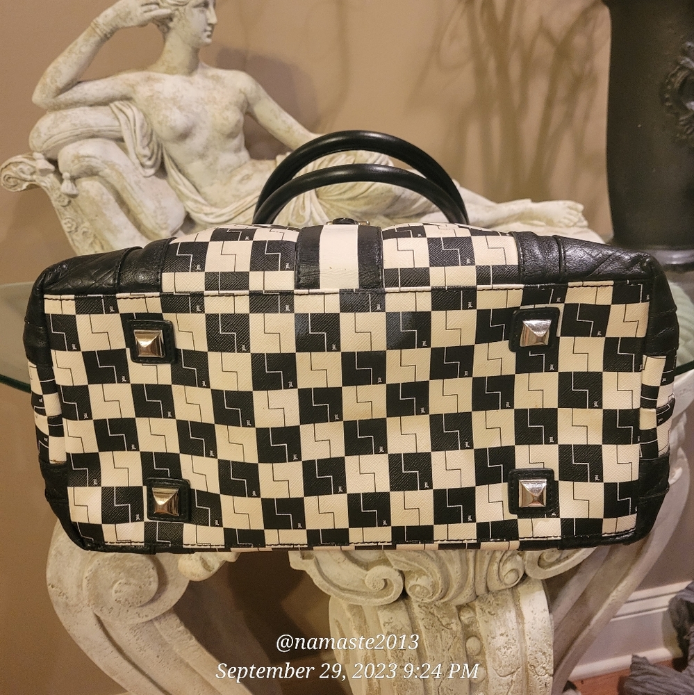 L.A.M.B. Gwen Stefani Westfield Checkerboard Tote Luxury Designer Handbag #523 - Picture 6 of 17